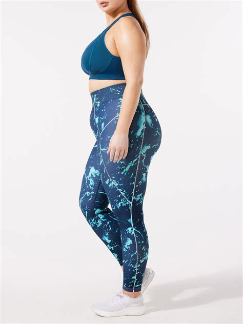 Running Hot High Waist Back Pocket Legging In Blue Multi SAVAGE X FENTY