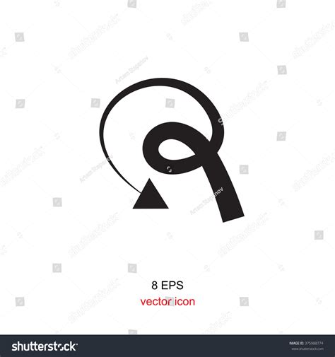 Curly Arrow Vector Icon Stock Vector (Royalty Free) 375988774 | Shutterstock