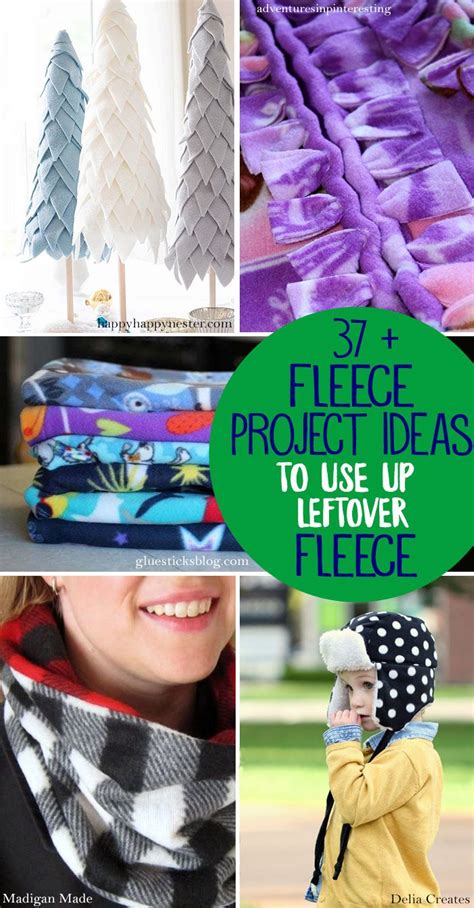 37 Easy Fleece Sewing Projects To Use Up Leftover Fleece Fleece Sewing Projects Sewing