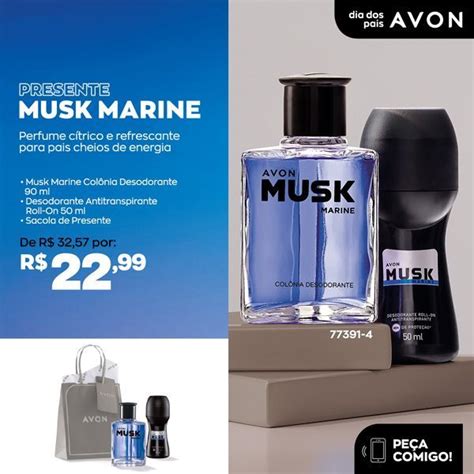 Presente Musk Marine Avon Avon Cosm Ticos Produtos De Beleza