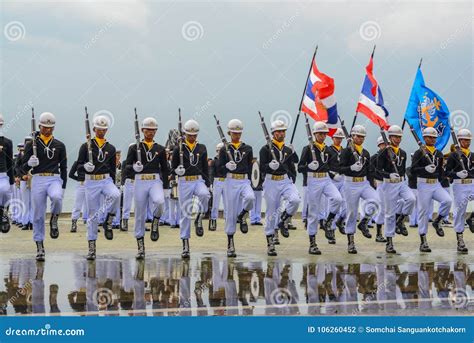 Thai Navy Demonstrating Fancy Drill In International Fleet Review 2017