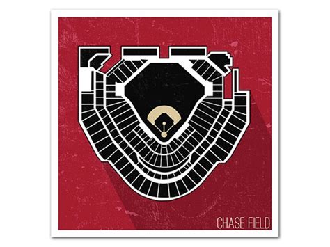 MLB Stadium Seating Map Poster, 2 Sizes