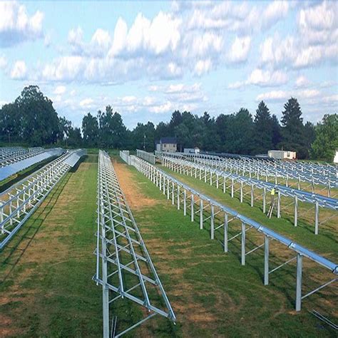 Q B Hot DIP Galvanized Steel Solar Panel Ground Single Column Mounting System Solar Panel