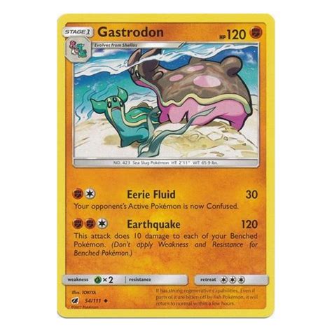 Gastrodon 54 111 Uncommon Pokemon Crimson Invasion Card