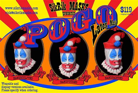 Pogo The Clown Latex Mask Painting By Rick Fisher Fine Art America