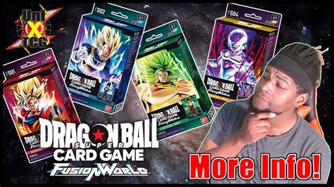 Dragon Ball Super Card Game Fusion World Info Drop Full Starter Deck