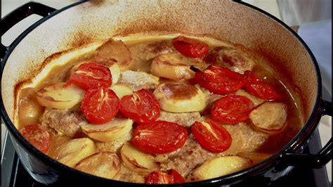Казан-котлеты по-азербайджански, с картошечкой и помидорами! Самый ...