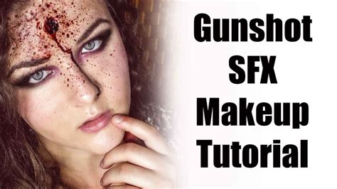 Gunshot Wound Gory Sfx Makeup Tutorial Youtube