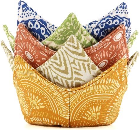 Amazon ROGITU Cotton Microwavable Bowl Cozy Microwave Safe Hot Bowl Holders Soup Bowl