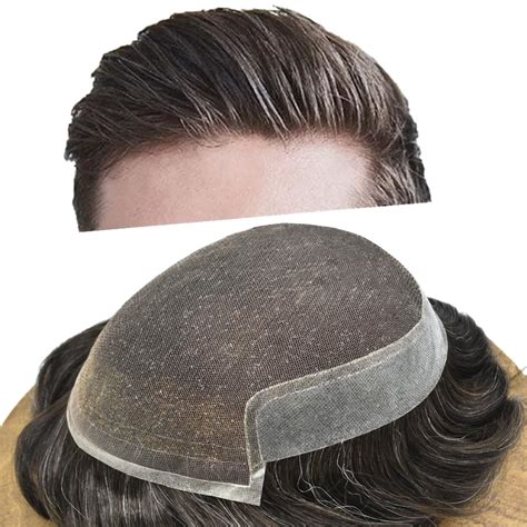 Amazon Reshe Mens Toupee Real Human Hair System For Men Swiss