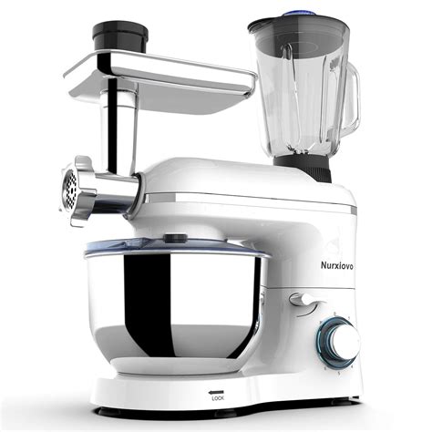 Nurxiovo Pro 3 in 1 Stand Mixer, 850W Kitchen Food Mixer with 6 Speed ...