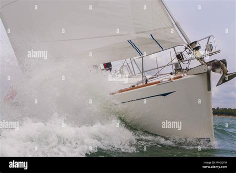 English Sailboat Racing Hi Res Stock Photography And Images Alamy