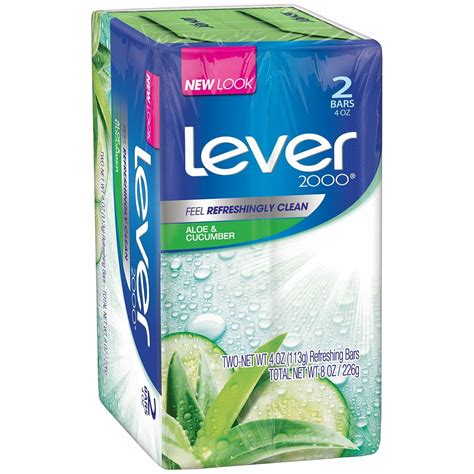 Lever 2000 Bar Soap Aloe And Cucumber 4 Oz 2 Bar Bar Soaps