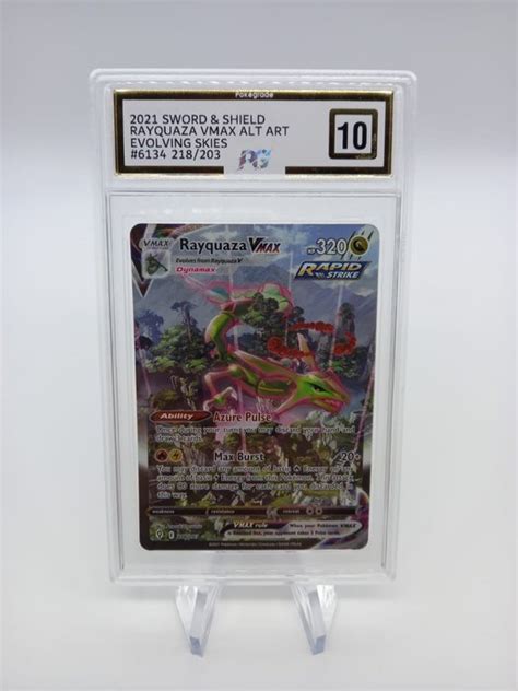 The Pok Mon Company Graded Card Rayquaza Vmax Alt Art Catawiki