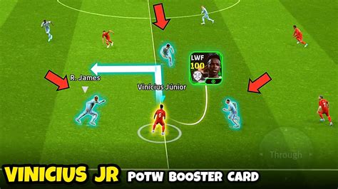 Vinicius Jr Potw Booster Card Review In EFootball 2024 Mobile Best