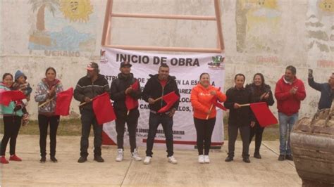 Logran construcción de techado en Primaria de Boca Nopal en Cañada Morelos