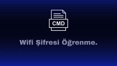 CMD Üzerinden Wifi Şifresini Öğrenme YouTube