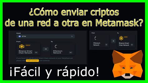 Enviar Criptomonedas De La Red Binance Smart Chain A La Red De Ethereum