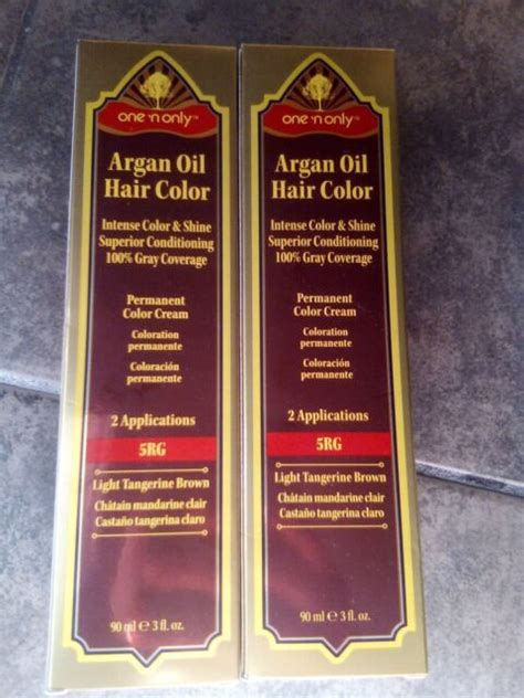 One N Only Argan Oil Hair Color 5rg Light Tangerine Brown Permanent