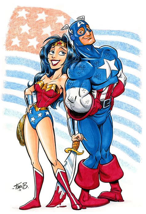 Wonder Woman and Captain America by tombancroft on DeviantArt