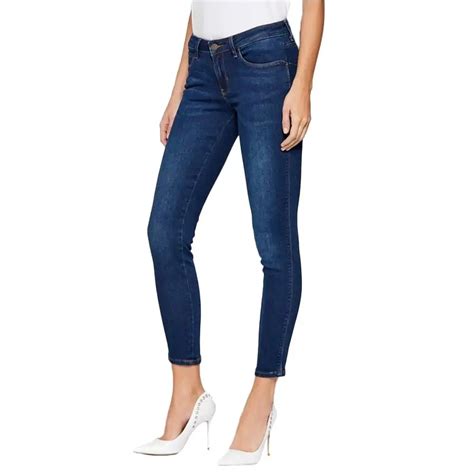 Jeans Femme Guess Curve X Bleu Zeshoes