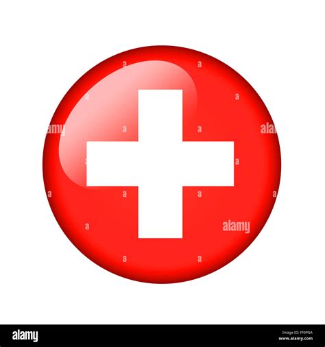 The Swiss flag Stock Photo - Alamy