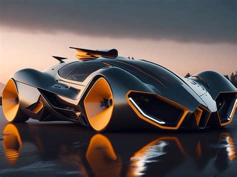 Premium AI Image | Futuristic Car Model Digital Art Concept Art 3D Render