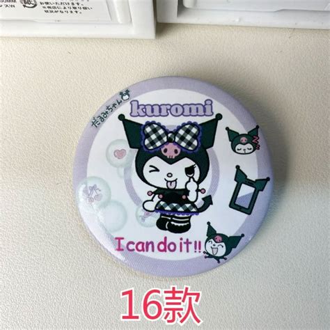 Sanrio Tin Badge And Chest Badge Cinnamoroll Kuromi Pochacco Hello Kitty Brooch Backpack Pendant