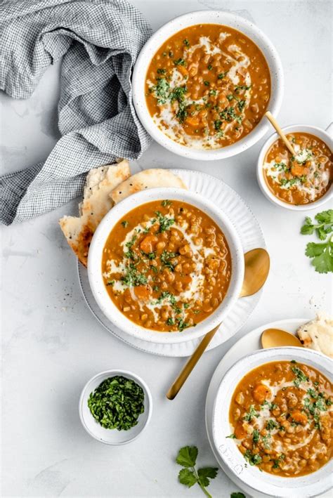 Vegan Curried Pumpkin Lentil Soup Ambitious Kitchen