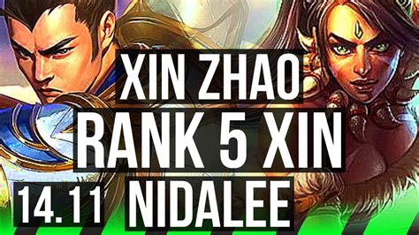 XIN ZHAO Vs NIDALEE JGL Rank 5 Xin 41k DMG JP Grandmaster 14