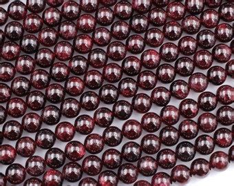 Natural Red Garnet Beads Round 3mm 4mm 6mm 8mm 10mm 12mm In Full 15 5