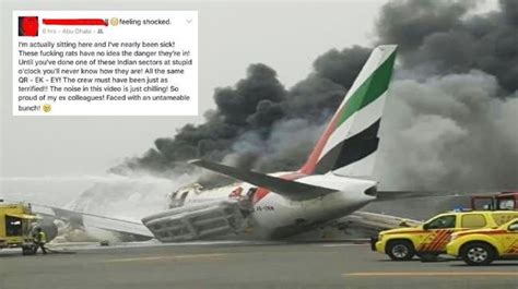 How The Emirates Crash Landing Turned Into A Racist Rant On Indian