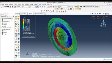 Abaqus Tutorial Videos Non Linear Analysis Of Flexural Spring Part In Abaqus Youtube