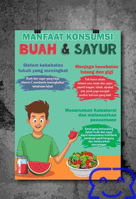 Poster Makan Buah Dan Sayur Mirror Advertising Malang Buah Minuman