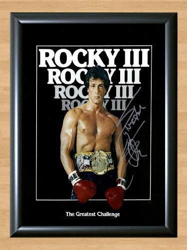 Rocky Iii Sylvester Stallone Signed Autographed Photo Poster Print