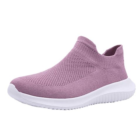 Nsendm Female Fashion Sneakers Adult Work Womens Max Cushioning Wide Sneaker Women Solid Color