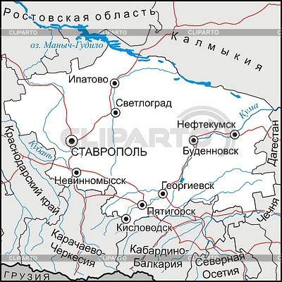 stavropol krai map stock vector graphics cliparto