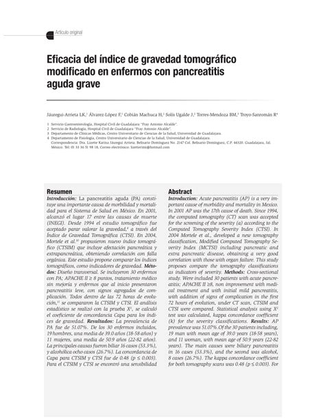 Pdf Effectiveness Of The Modify Tomographic Severity Index In