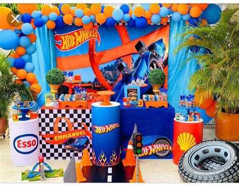 Pin By Victoria Lynn On Em 3rd Birthday Hot Wheels Themed Birthday Party Hot Wheels Party