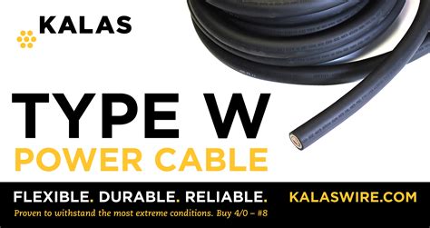 Why Kalas GenFlex™ Type W is the Power Cable You Want