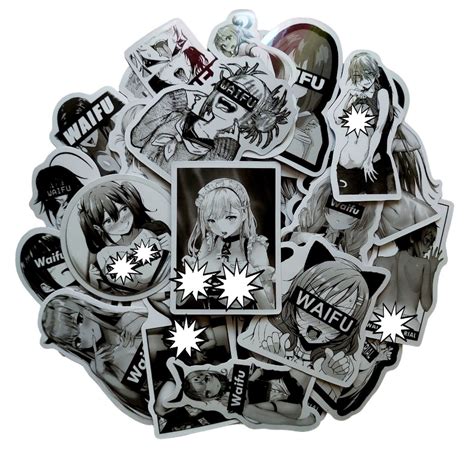 Наклейки Аниме Ахегао 50 шт. / Hentai Waifu глянец купить по выгодной ...