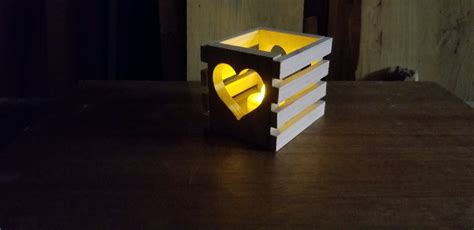 Heart Shaped Tea Light Holder Etsy