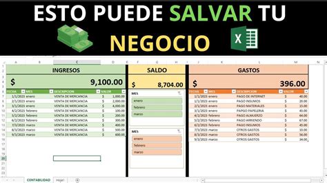 Como Hacer Una Tabla De Ingresos Y Gastos En Excel Para