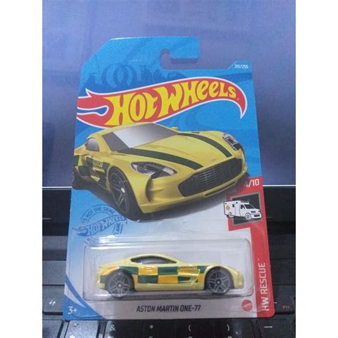Jual HOT WHEELS ASTON MARTIN ONE 77 KUNING Shopee Indonesia