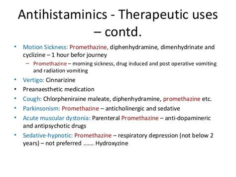 Histamine and antihistaminics