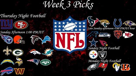 2023 Nfl Week 3 Picks Youtube