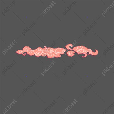 Drawing Red Auspicious Cloud Illustration PSD PNG Images Free