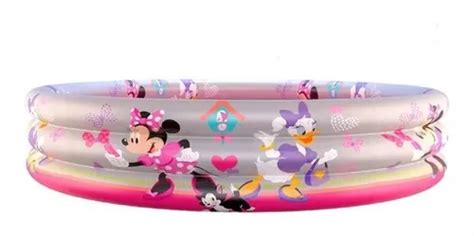 Piscina Infl Vel Infantil Minnie Litros Bolinhas Menina Cor