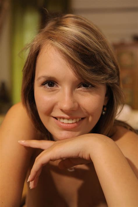 Nice German Girl With A Pretty Face Models In The Nude For The First Time CoedCherry