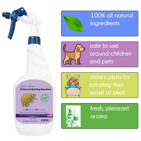 All Natural Bed Bug Repellent (32 fl oz Ready-to-use spray) - WFMED